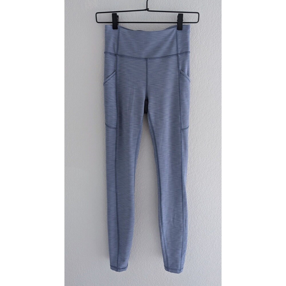 Lululemon Invigorate High-Rise Leggings Women's Size 4 Heathered Water Drop Blue